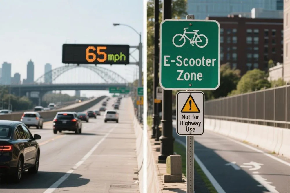 Can you ride scooter on highway