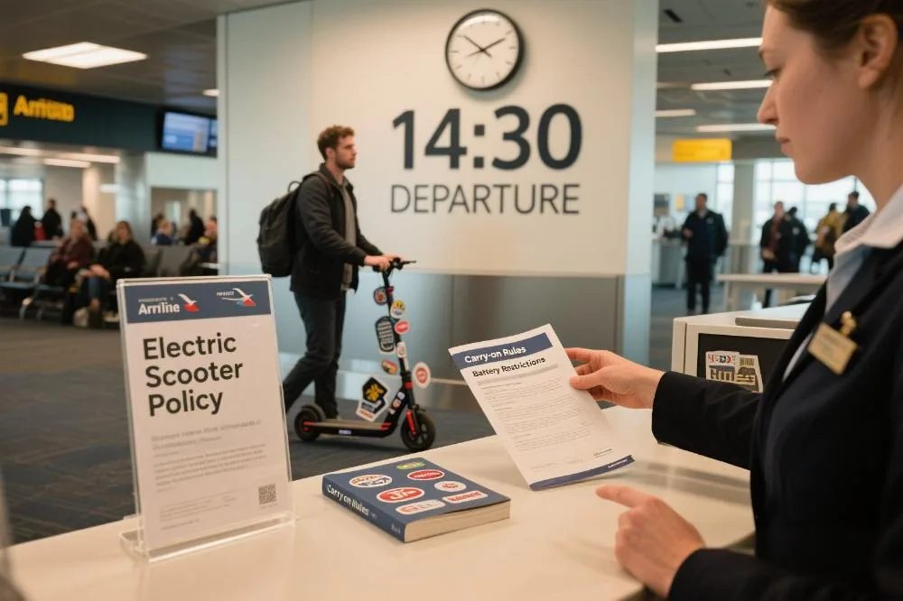 Can you take an e scooter on a plane