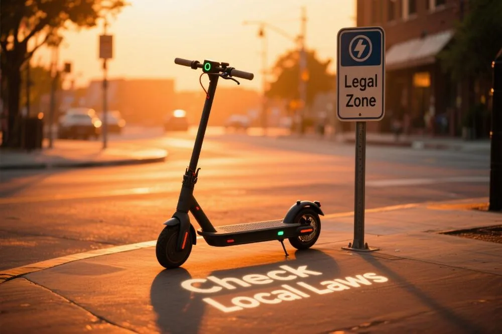 can i ride an e scooter on the road