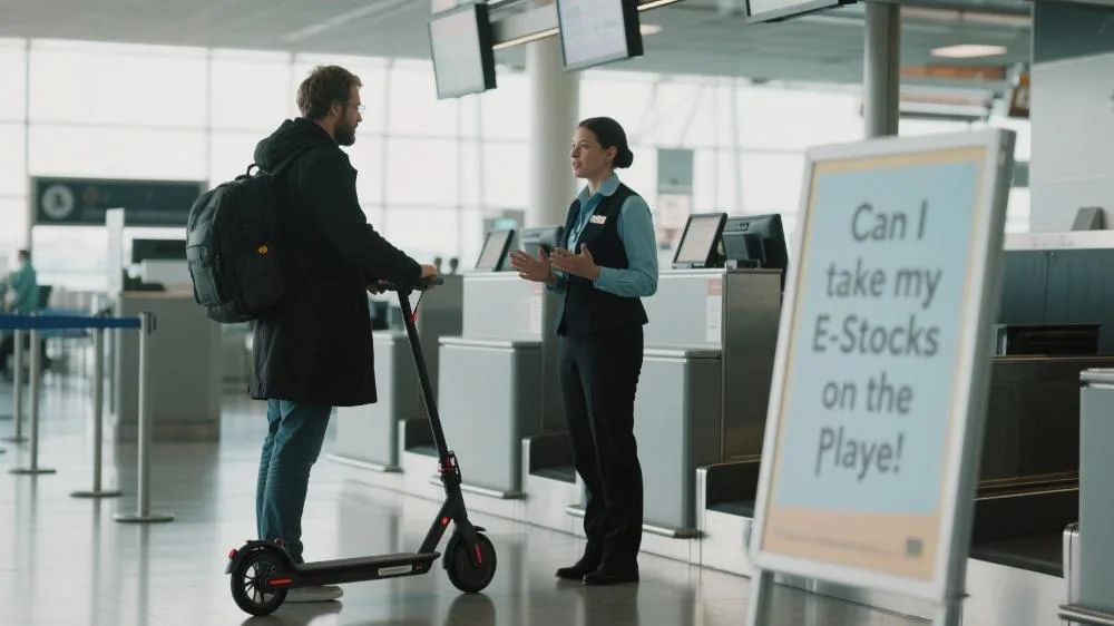 can i take my e-scooter on a plane