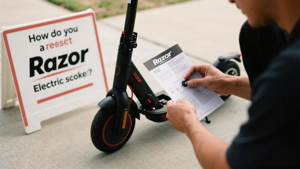 how do you reset a Razor electric scooter
