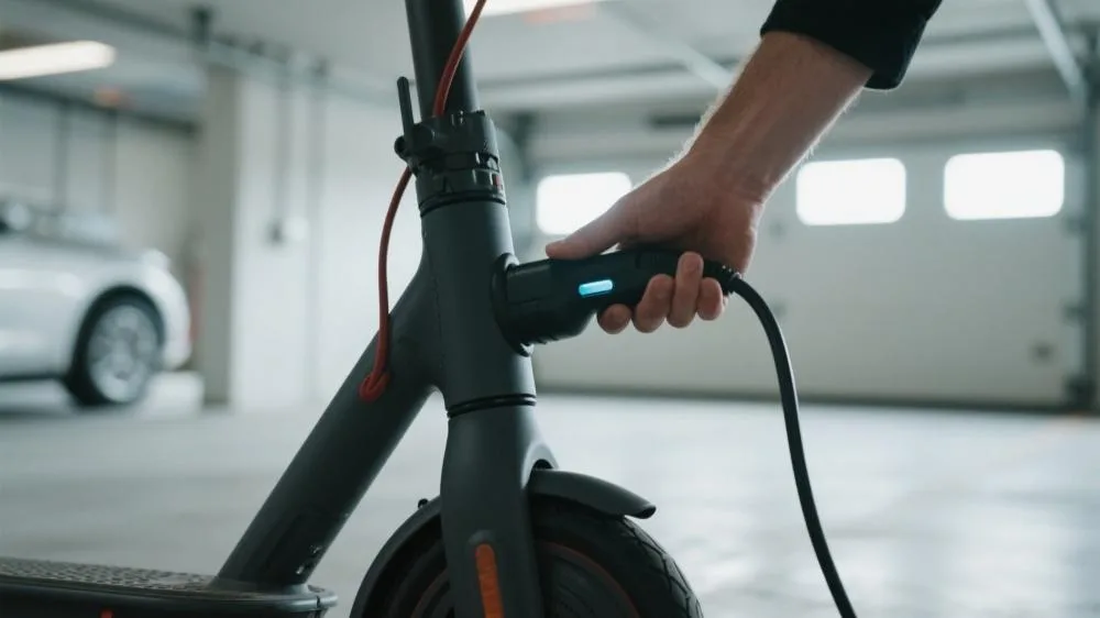 how to charge an electric scooter