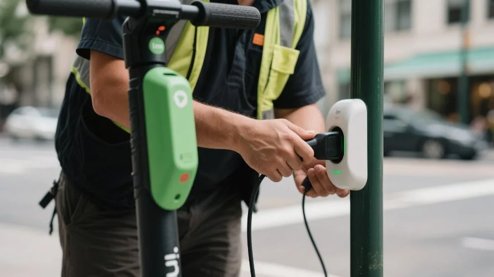 how to charge a Lime scooter