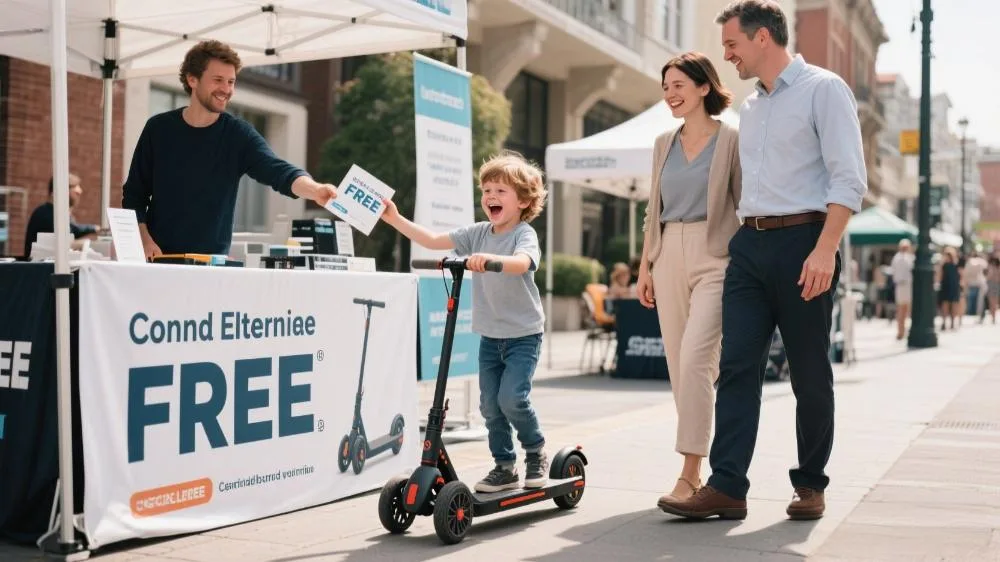 how to get a free electric scooter