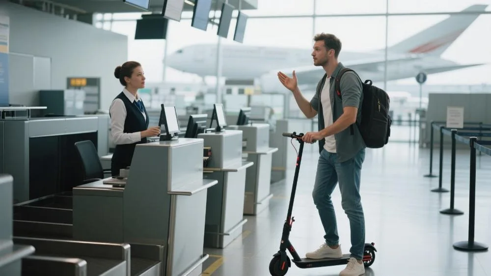 can you take an electric scooter on an airplane