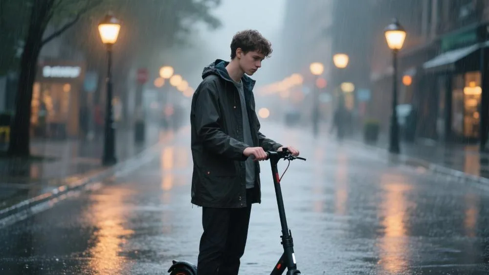 can i ride my e-scooter in the rain