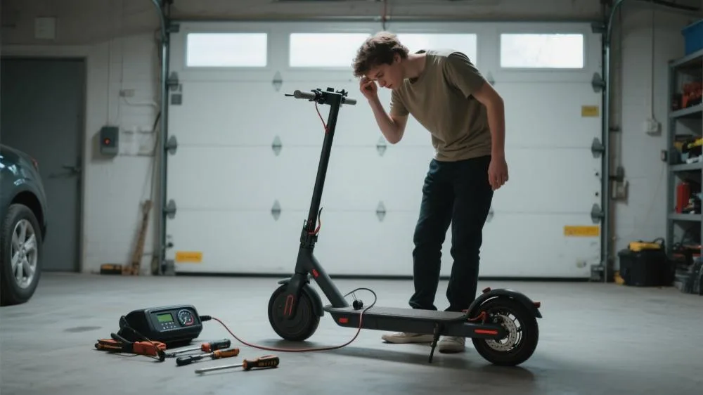 why won't my e-scooter turn on
