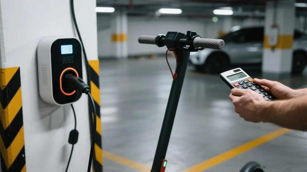 how much does it cost to charge an e-scooter