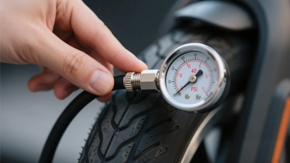 how to pump e-scooter tyre