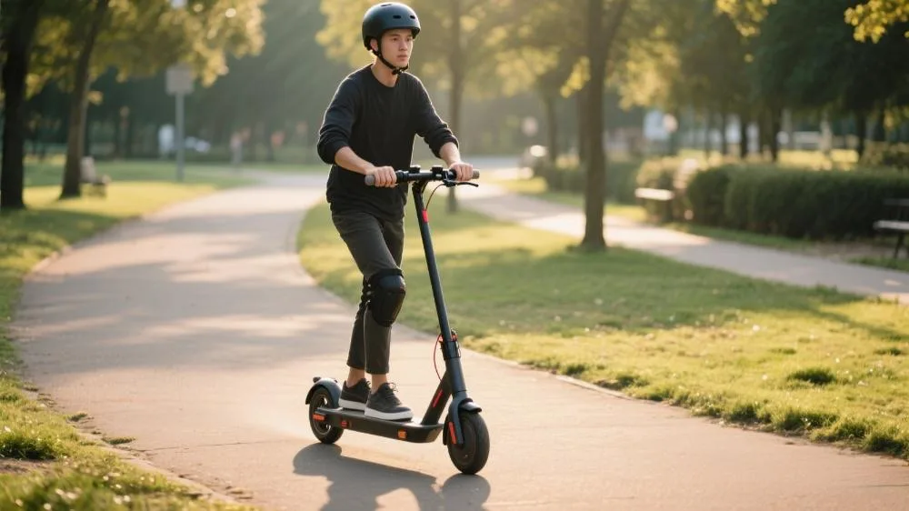 how to ride an e-scooter