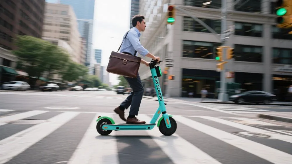 how to ride the Bird scooter