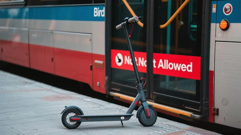 can you take an e-scooter on a bus