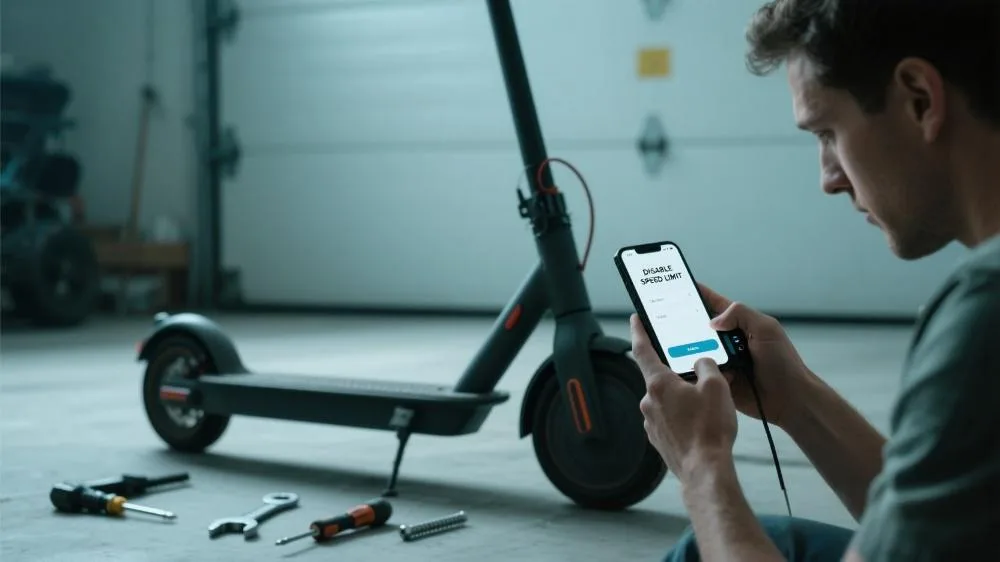 how to remove speed limiter on e-scooter