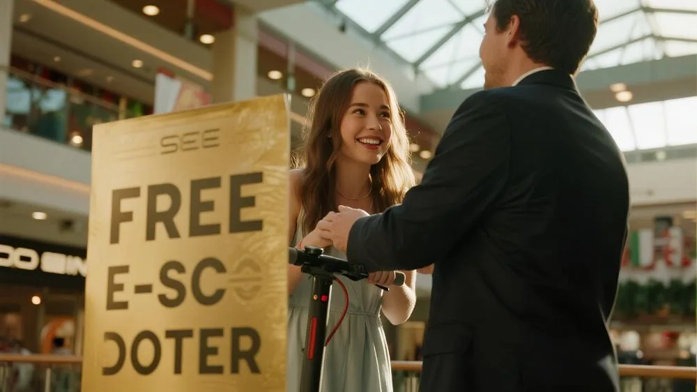 how to get a free e-scooter